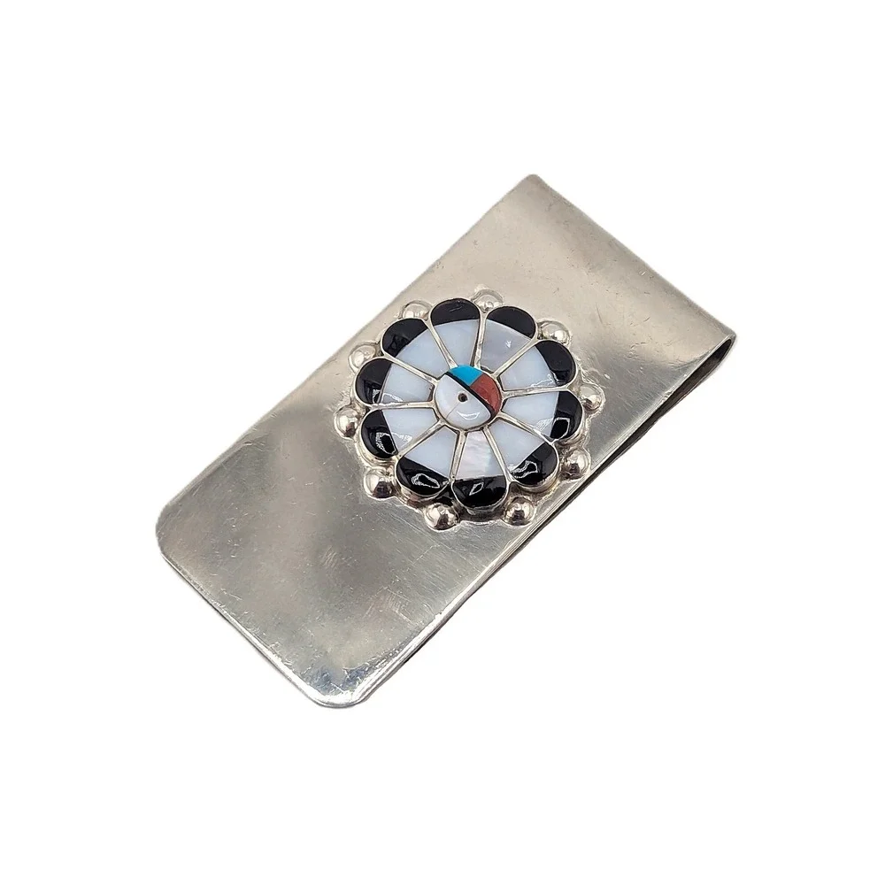 Handmade Sterling Silver Money‎ Clip Genuine Native American Jewelry ***